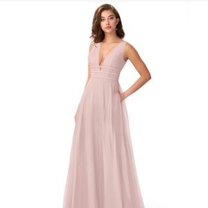 Azazie Katana Bridesmaid Dress in Blush Pink